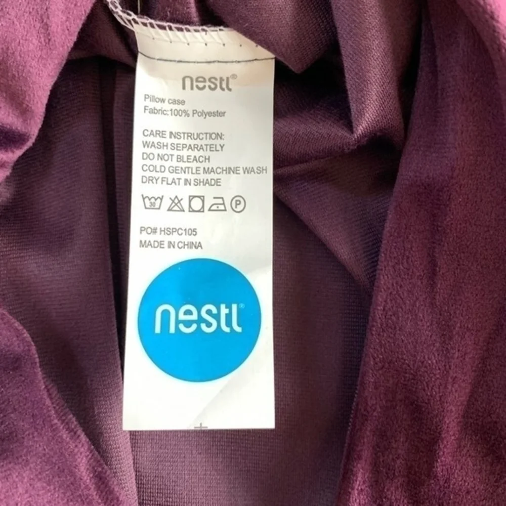 Nestl Purple Velvet Pillow Covers 24